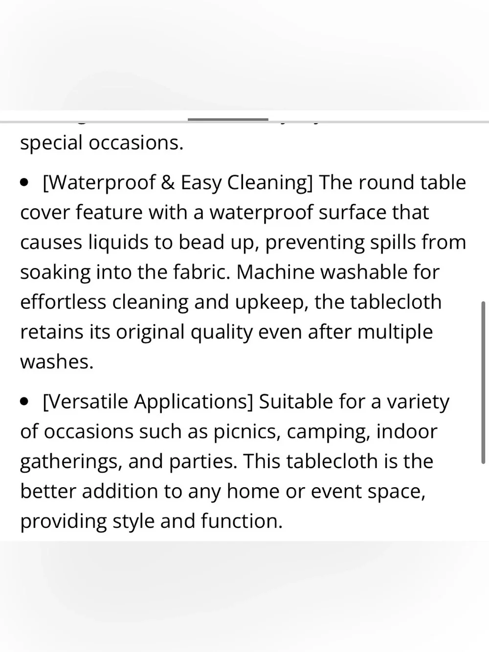 Indoor Outdoor Polyester Elastic Fitted Tablecloth Waterproof 45-56” - RUST